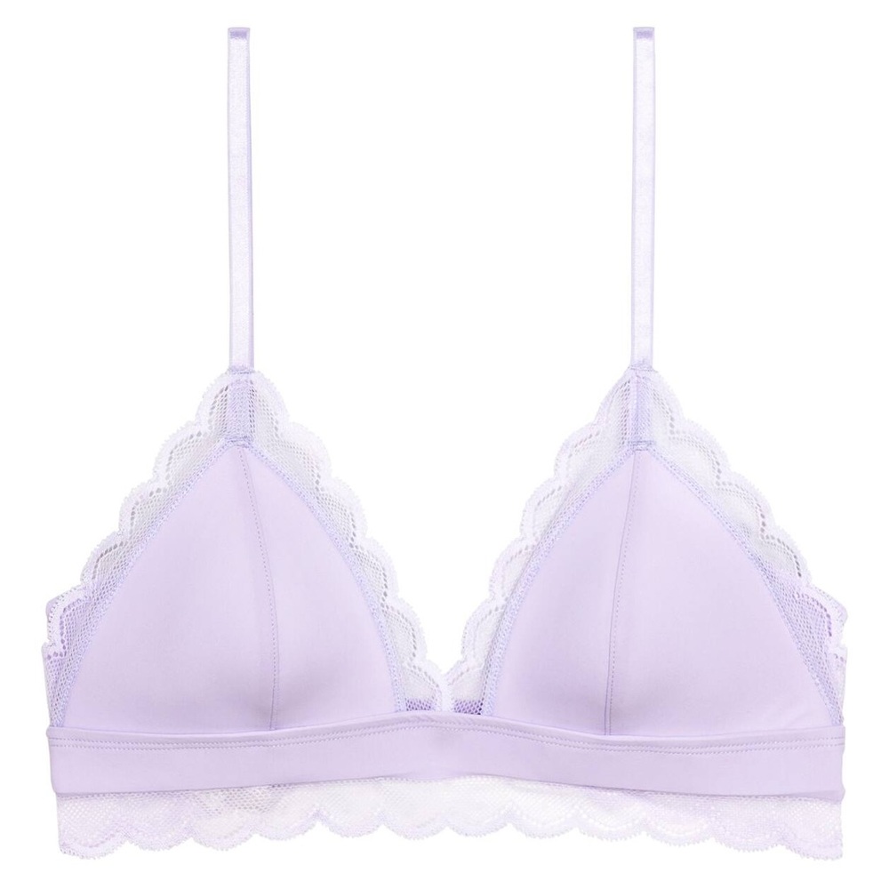 H&M None wired microfibre bra in light purple